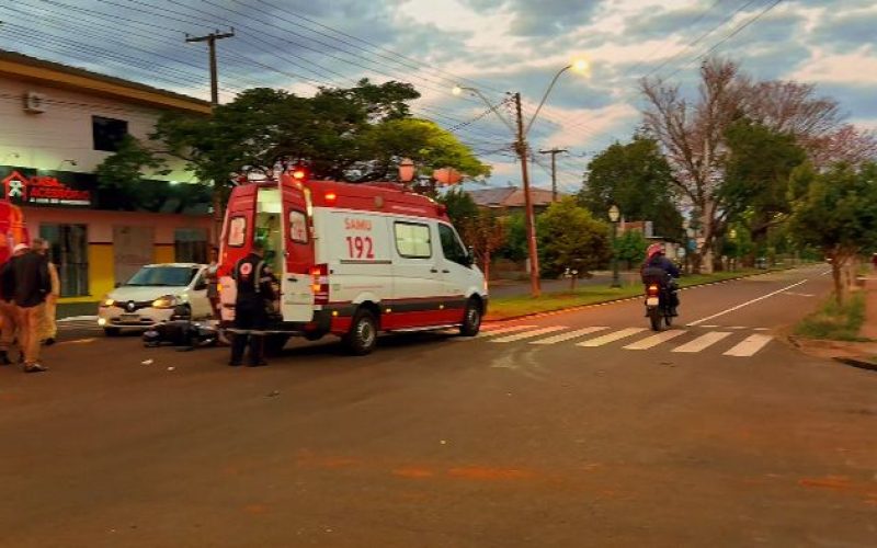 Acidente no Centro de Campo Mourão Deixa Duas Mulheres Feridas