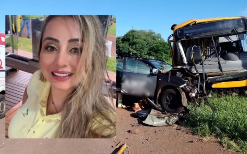 Morre vítima de colisão entre caminhonete e ônibus em Campo Mourão