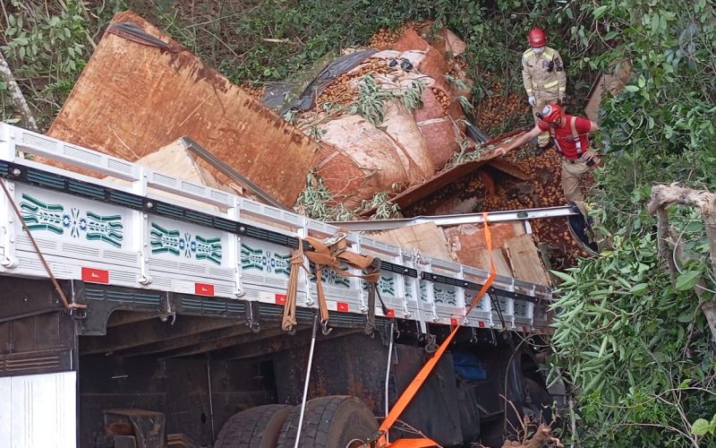 CAMINHONEIRO MORRE EM GRAVE ACIDENTE NA PR-487 ENTRE LUIZIANA E IRETAMA