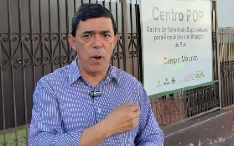 Vereador denuncia falta de segurança no Centro POP de Campo Mourão e cobra providências