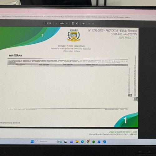 Órgão oficial eletrônico é um dos canais de notificações de infrações de trânsito