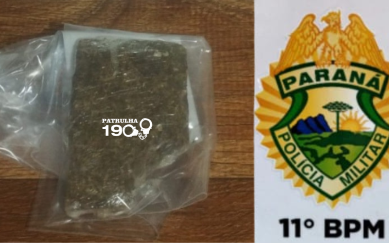 Jovem é flagrado com maconha em Engenheiro Beltrão