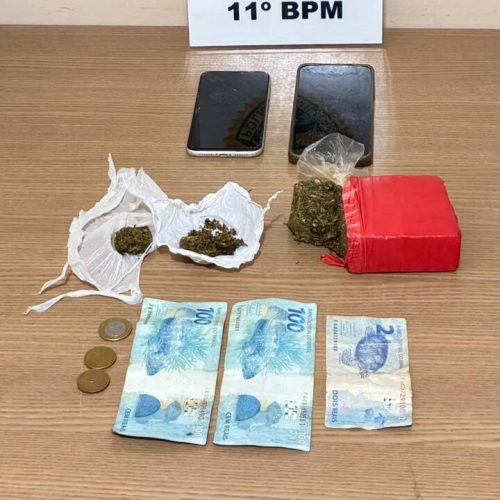 ROTAM prende homem e apreende adolescente por tráfico no Jardim Santa Nilce