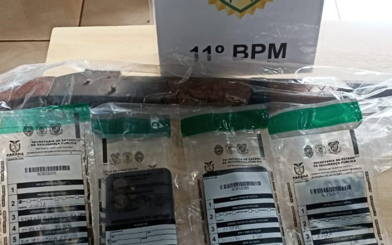 Ação conjunta da PM e Ministério Público apreende arma e drogas em Iretama