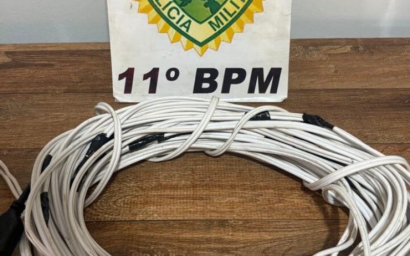 Polícia Militar prende homem por furto de fios e desacato em Engenheiro Beltrão