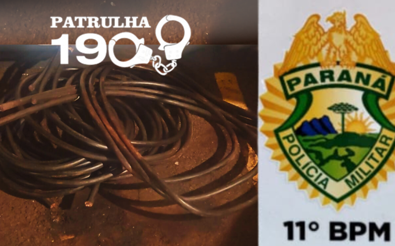 Polícia prende trio por furto de cabos de cobre em Campo Mourão