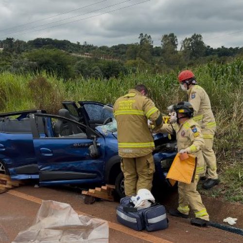 Acidente na PR-158: Capotamento deixa duas irmãs feridas em Peabiru