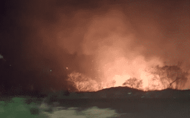 Incêndio em vegetação mobiliza Corpo de Bombeiros em Campo Mourão