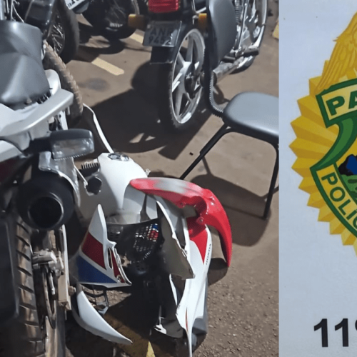 Motocicleta com alerta de furto é recuperada em Campo Mourão