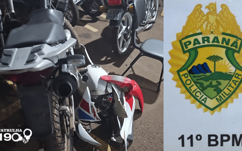 Motocicleta com alerta de furto é recuperada em Campo Mourão