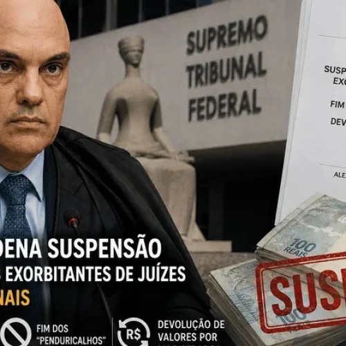 STF determina suspensão de “penduricalhos” e devolução de valores milionários por juízes em sete estados