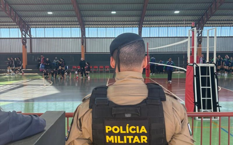 Polícia Militar garante segurança durante os Jogos Escolares em Engenheiro Beltrão