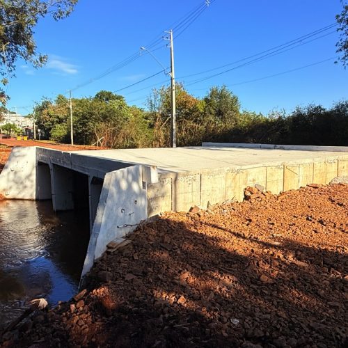 Prefeitura de Campo Mourão avança na construção da nova ponte que liga o Jardim Gutierrez aos Jardins Botânico e Araucária