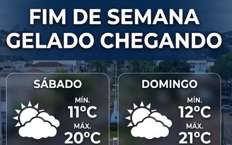 Clima de inverno predomina e Campo Mourão terá fim de semana gelado