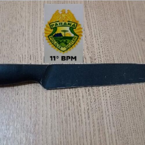 Casal é levado à delegacia após briga com faca em Campo Mourão