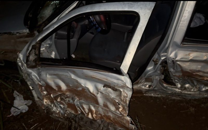 Bebê sobrevive a grave acidente entre Campo Mourão e Luiziana na PR-487