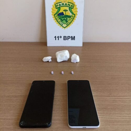 Homem é preso com pasta base de cocaína e ecstasy no Centro de Campo Mourão