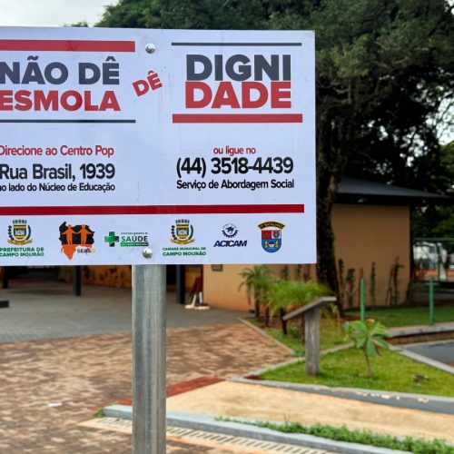 Campanha pede para não dar esmolas a pessoas em situação de rua