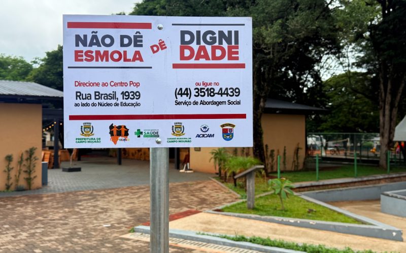 Campanha pede para não dar esmolas a pessoas em situação de rua