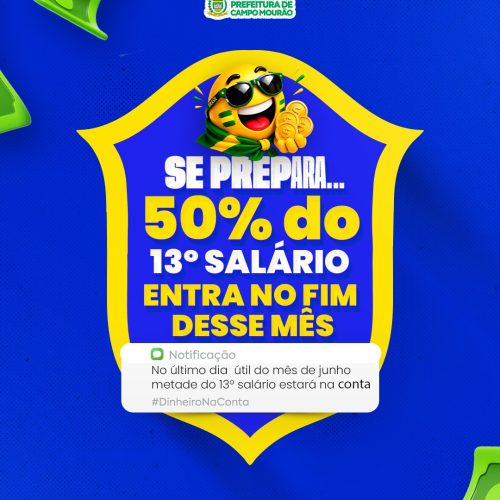 Prefeitura de Campo Mourão antecipará metade do 13º salário dos servidores no fim de junho