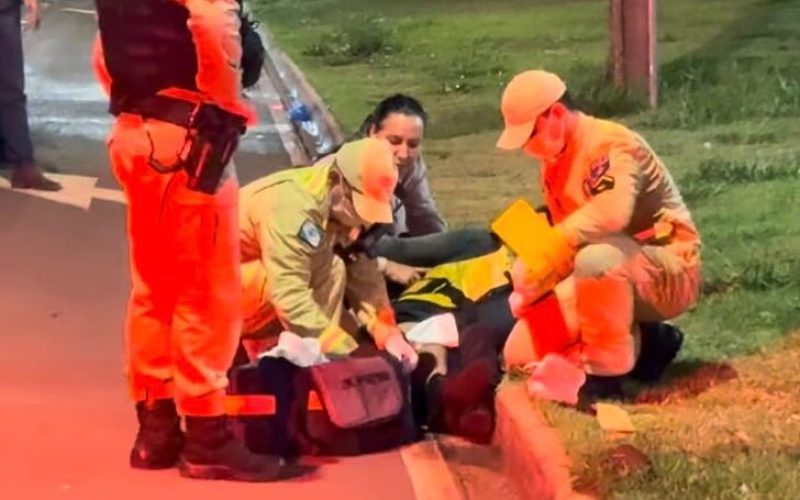 Duas motocicletas se envolvem em acidente e dois motociclistas ficam feridos na PR-158, em Campo Mourão