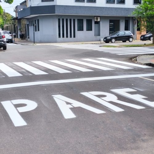 Prefeitura reforça manutenção da sinalização de trânsito na área central de Campo Mourão