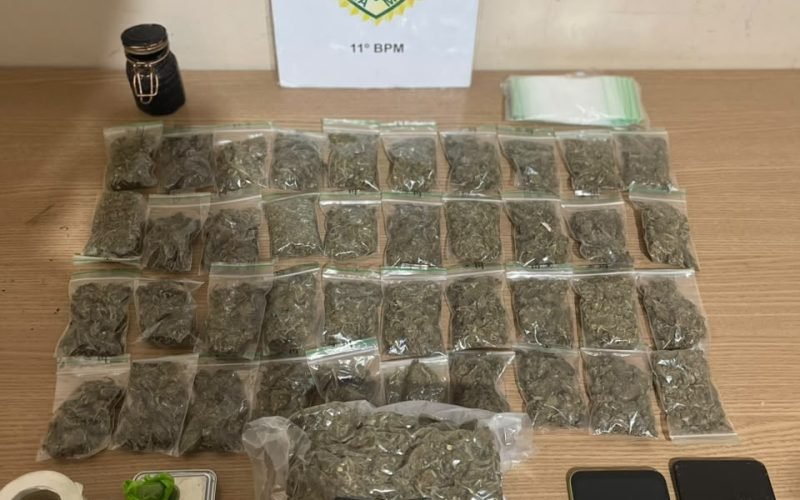 POLÍCIA MILITAR APREENDE 799 GRAMAS DE MACONHA EM PEABIRU