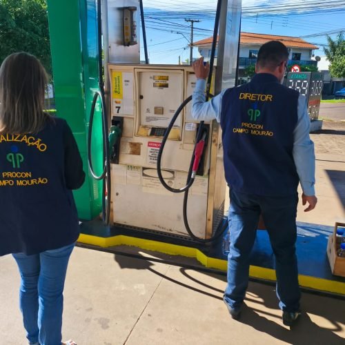 Procon fiscaliza qualidade e quantidade dos combustíveis comercializados em Campo Mourão