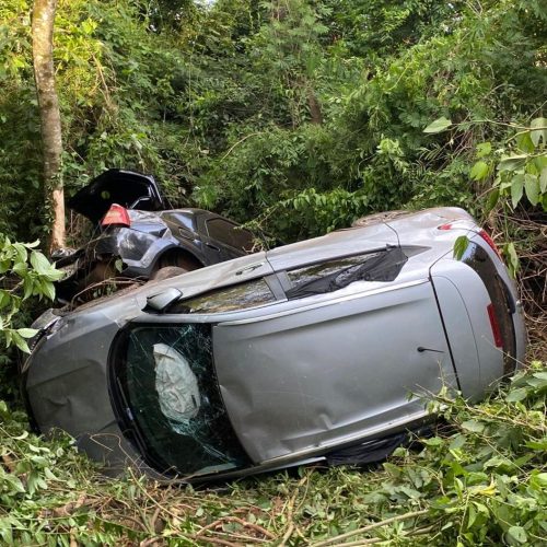 Colisão na PR-082 deixa dois feridos em Fênix; vítima grave é resgatada por helicóptero