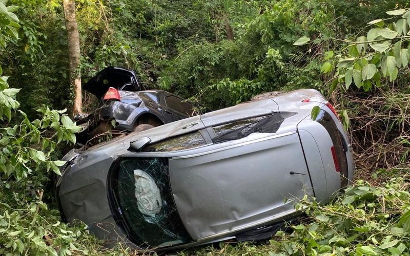 Colisão na PR-082 deixa dois feridos em Fênix; vítima grave é resgatada por helicóptero