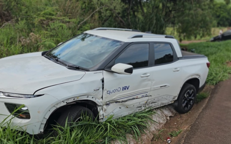 Colisão na BR-487 deixa um ferido leve em Campo Mourão