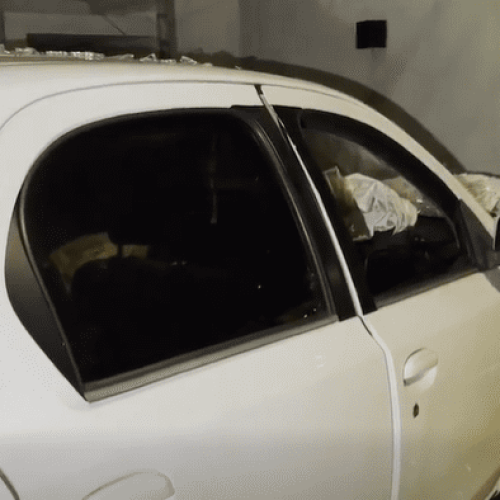 Carro Bate em Muro de Vidro e Criança Fica Ferida em Campo Mourão