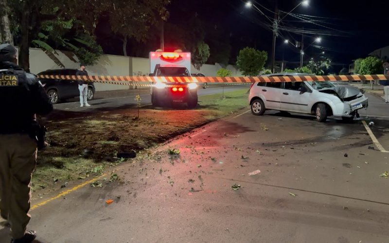 Jovem de 24 anos morre em grave acidente no centro de Campo Mourão