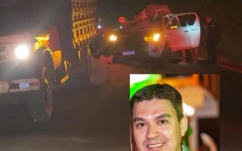 HOMEM MORRE EM GRAVE ACIDENTE ENTRE CAMINHONETE E CAMINHÃO EM BARBOSA FERRAZ