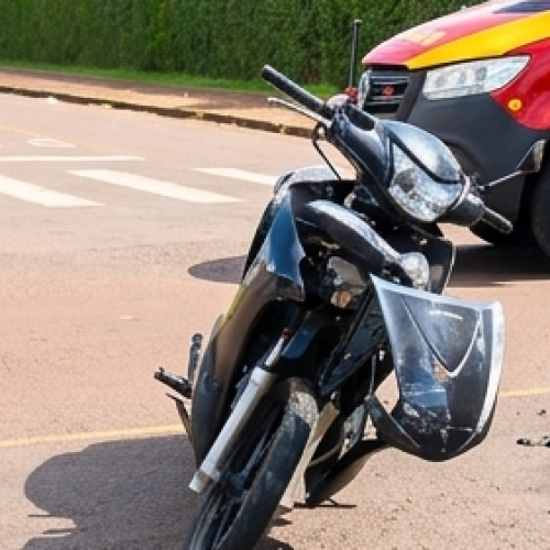 Colisão no cruzamento das ruas Engenheiro Mercer e Olívio Salvadori deixa motociclista ferida