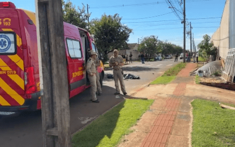 Pedestre morre após ser atropelado por motocicleta em Campo Mourão