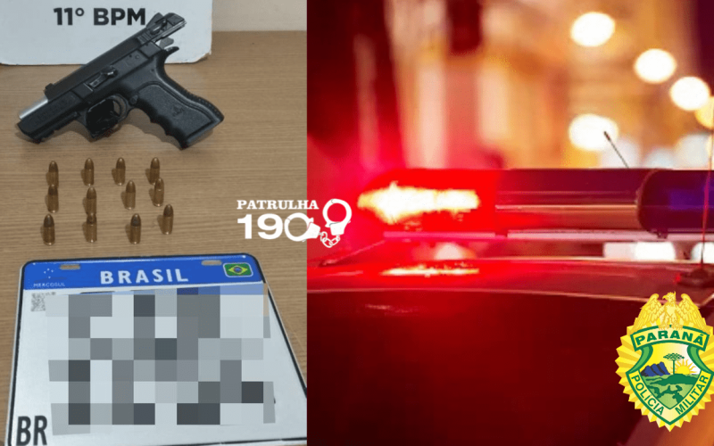 Homem é preso após tiroteio no bairro Tropical I em Campo Mourão