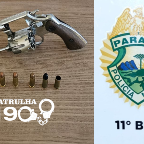 Jovem é preso após perseguição policial e disparo de arma de fogo em Campo Mourão