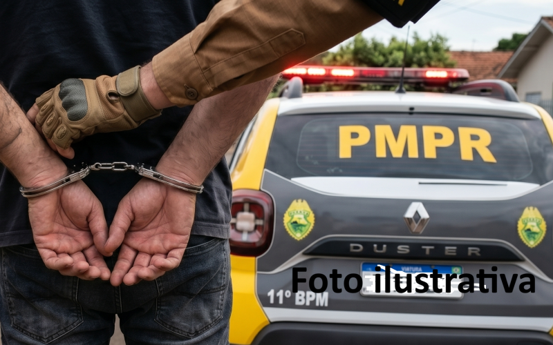 Homem é preso em Barbosa Ferraz por ameaçar ex-companheira e descumprir medida protetiva