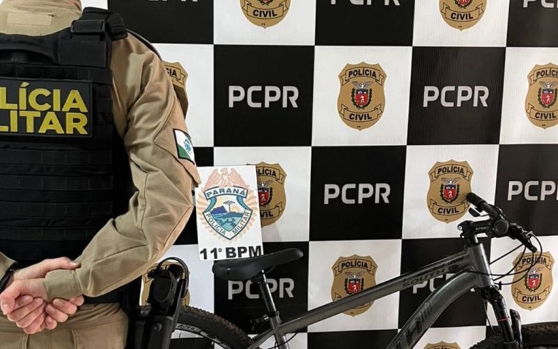 PM recupera bicicleta furtada em Engenheiro Beltrão