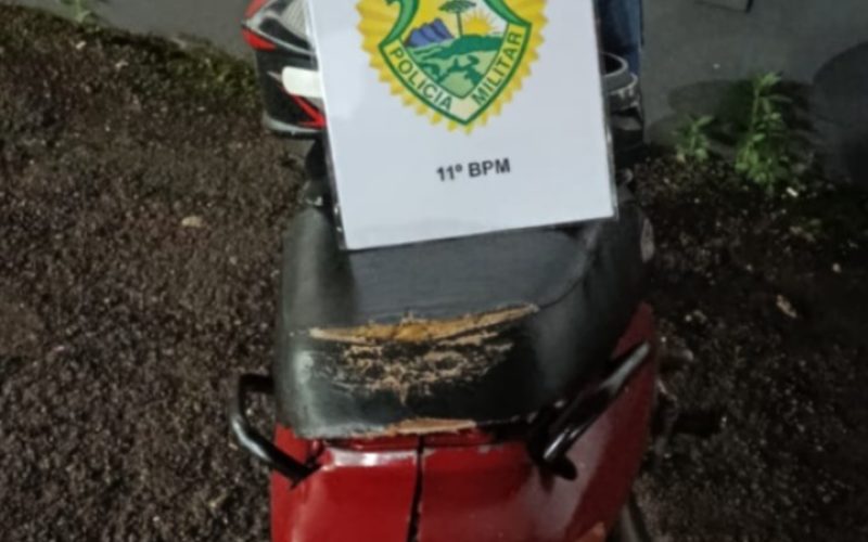 Polícia Militar prende homem com moto adulterada e drogas na área central de Campo Mourão