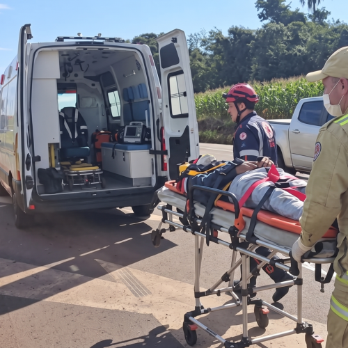 Motociclista fica em estado grave após queda na Estrada Boiadeira em Campo Mourão
