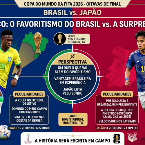 Brasil x Japão no Mata-Mata da Copa 2026: Choque de Estilos e Revanche Silenciosa em Houston