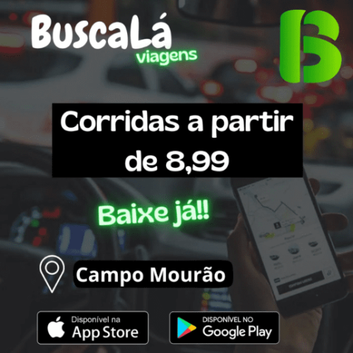 Busca-Lá, Aplicativo de corridas de Campo Mourão com preços competitivos e cashback