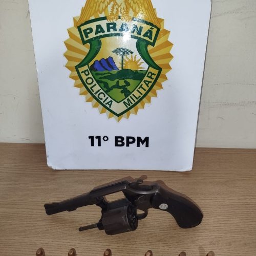 PM prende homem com revólver em Campo Mourão