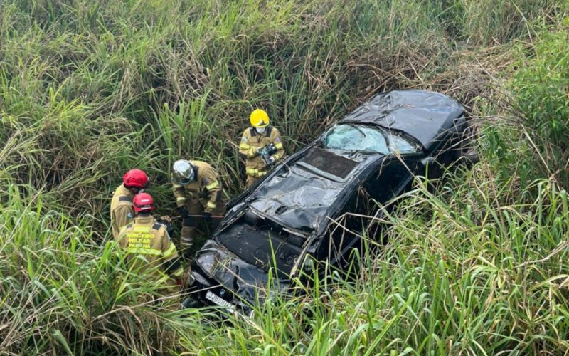 Capotamento com óbito na BR-369