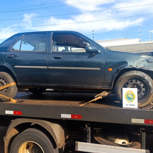 Homem é preso em Araruna com carro furtado após causar acidente
