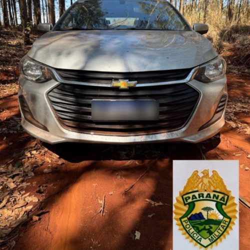 Veículo roubado em Araruna é recuperado pela Polícia Militar em Engenheiro Beltrão
