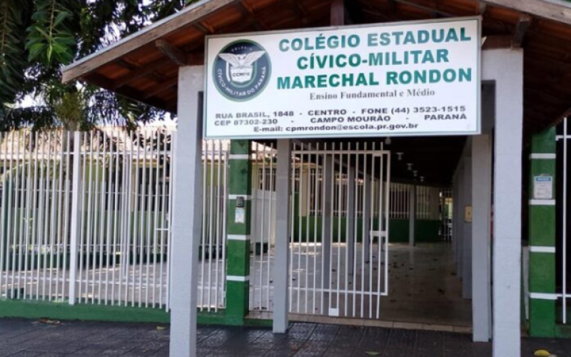 Professora é agredida por aluno em colégio cívico-militar de Campo Mourão