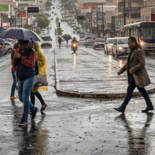 Fim de semana com chuva e queda de temperatura em Campo Mourão